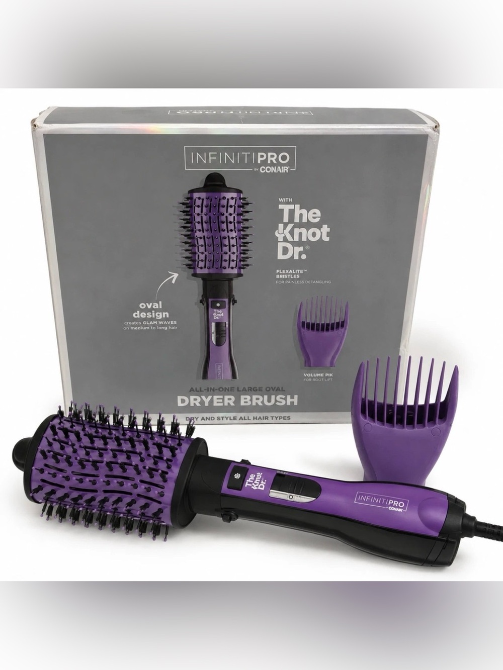 InfinitiPRO by Conair The Knot Dr. All-In-One Oval Dryer Brush